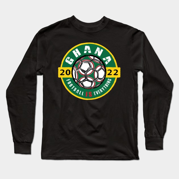 Football Is Everything - Ghana 2022 Vintage Long Sleeve T-Shirt by FOOTBALL IS EVERYTHING